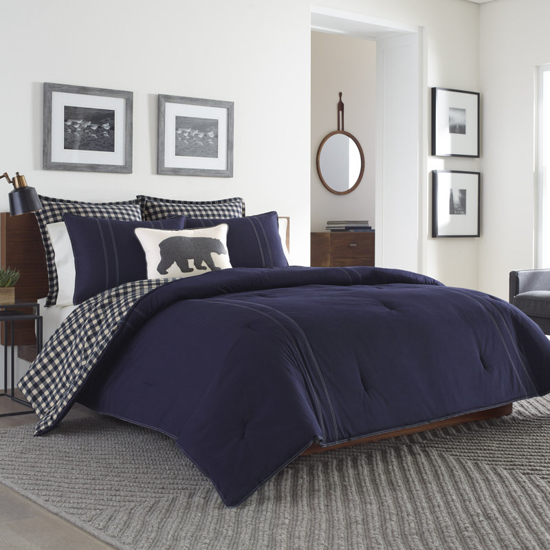 navy comforter set